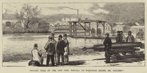 Private Trial of the New Fish Torpedo at Woolwich before Mr Goschen by Joseph Nash